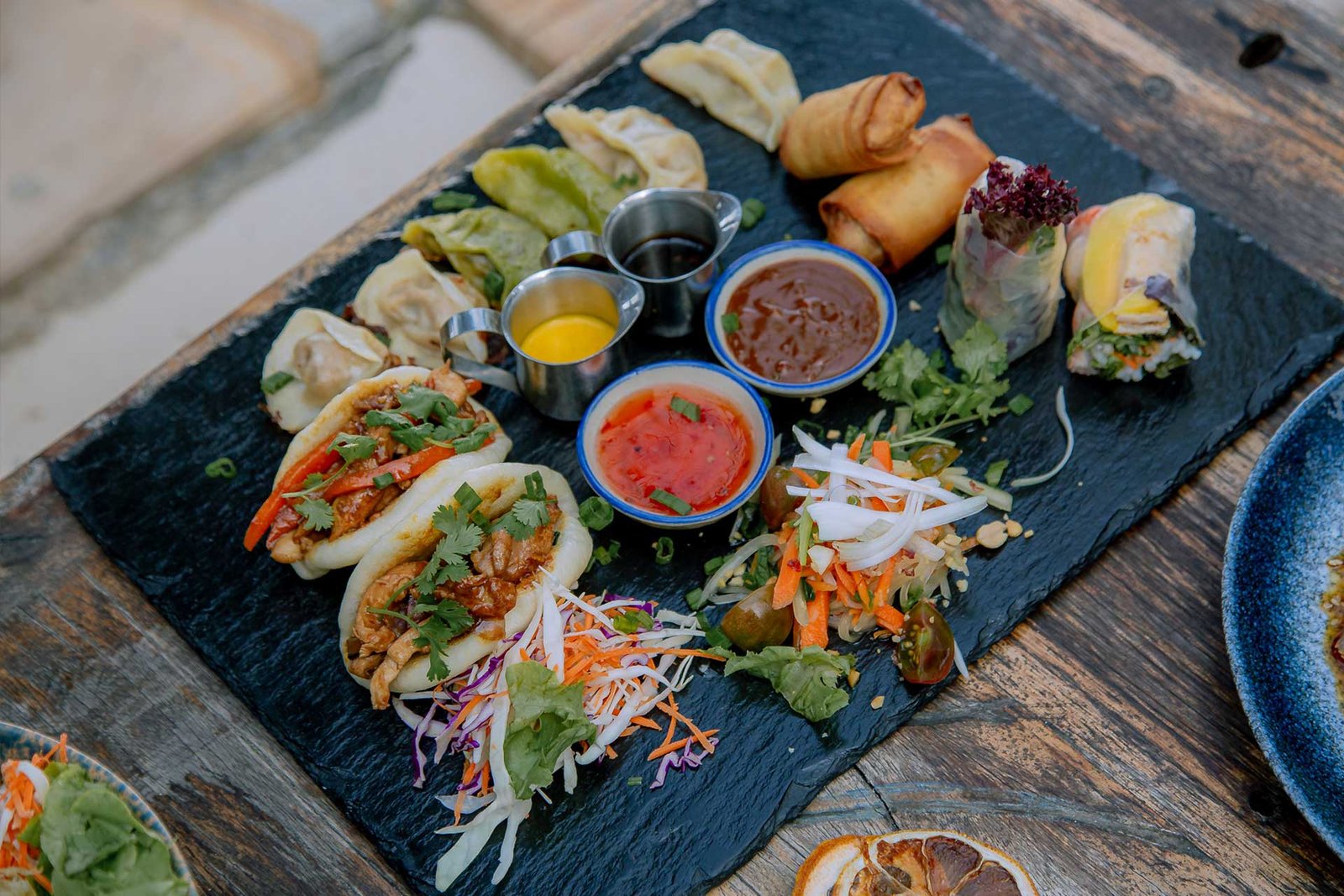 Hand-folded Vietnamese dumplings at Hanoi House Cafe Zanzibar